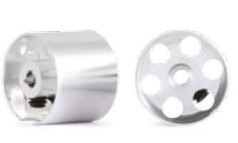 NSR 5013 3/32 ALU. WHEELS for sponge 13.3 out dia. x 11mm wide hidden screw