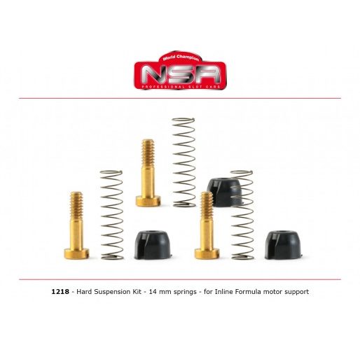 NSR 1218 HARD Suspensions Kit - 14mm springs for Formula 86/89