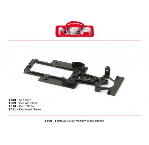 NSR 1609EVO Chassis Formula 86/89 MEDIUM (black)