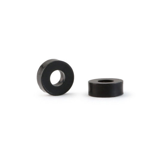 NSR 4858 Axle Plastic Spacers 2 mm - 3/32" BLACK (10 pcs)