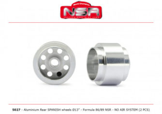 NSR 5027 3/32 Wheels – Rear Ø 13x10mm – Ultralight & very accurate SPANISH WHEELS for Formula 86/89 (2pcs)