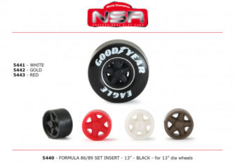 NSR 5442 Set Insert Formula 86/89 Gold – For Ø 13 Wheels