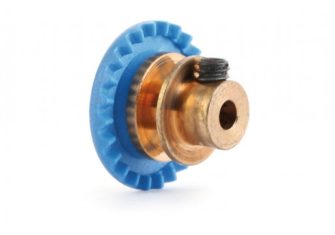 NSR 6324BR 3/32 Plastic Gear – 24 Teeth – Inline – Bronze Hub