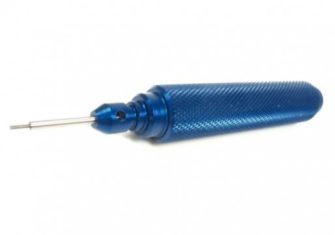 NSR 4411 Aluminium Wrench Blue 0.95mm for M2 screws – Replaceable Steel tip