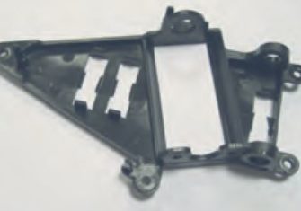 MTS002G Thunder Slot AW Motor Mount, Hard (Gray)