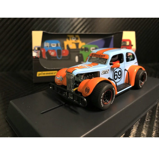 Pioneer P062 Legends Racer '37 Chevy Sedan, GULF Team, Light Blue n.69