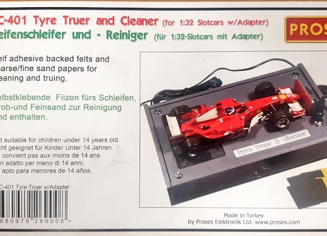 Proses TC-401 Tyre Truer & Cleaner for 1:32 Slot Cars with 220V Adaptor - Image 2