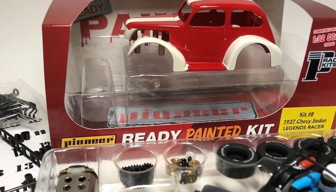 Pioneer Legends Racer '37 Chevy Sedan Kit - ready painted Red/White. - Image 2
