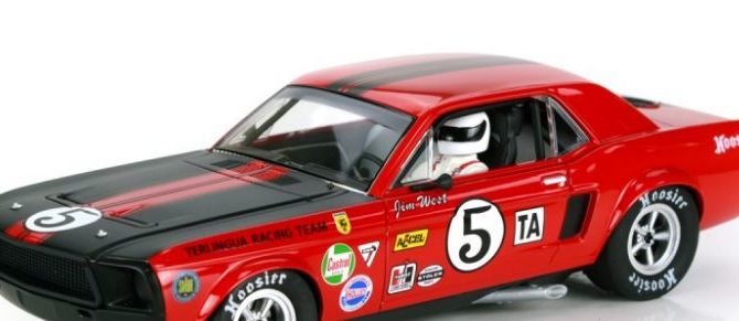 Pioneer P112 Ford Mustang 1968 Trans-Am Red No.5 Jim West