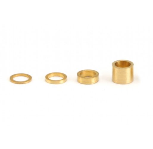 NSR 2004813 Axle Spacers 2mm Brass 0.040" / 1mm (10 pcs)