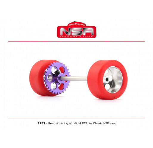 NSR 9132 3/32 Rear ultralight racing kit RTR - Ø 15,8mm wheels