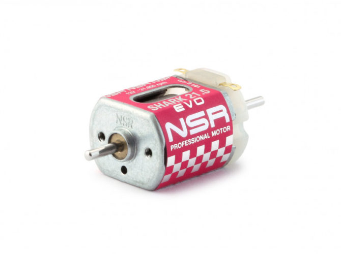 NSR 3041N - Shark Short Can Motor - 21,900 RPM - With Wires & SW Pinion