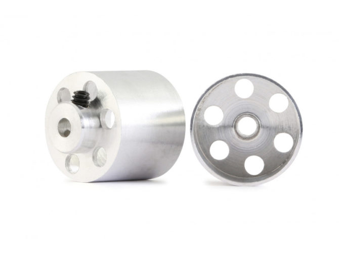 NSR 5012 Aluminium Wheels Rear For Sponge 17x14mm 1/24