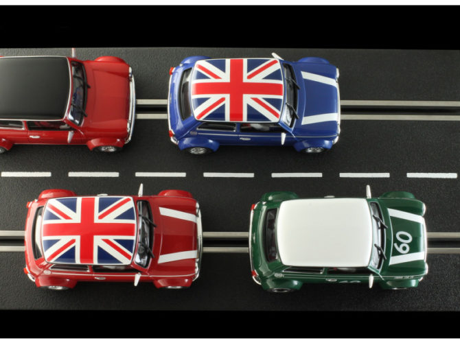 BRM 1/24 Mini Cooper Classic Blue Union Jack Roof. Ref: BRM-096B. - Image 7