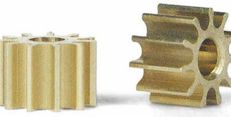 Slot.It PI10 – Brass Pinions – 10T – 5.5mm – Pair