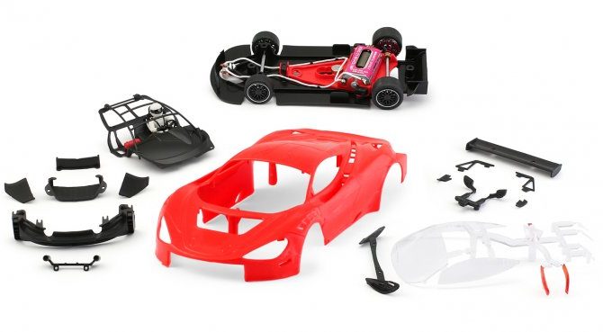 NSR 0300SW-R - McLaren 720S - Sidewinder Body Kit - RED