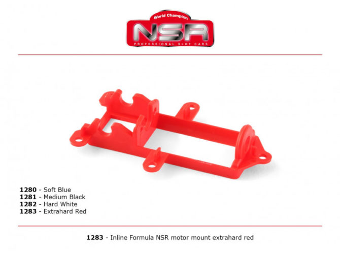 NSR 1283 Motor Mount Inline Formula 86/89 Extra Hard (red)