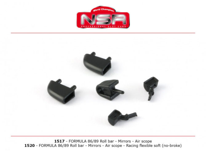 NSR 1517 Formula 86/89 Roll Bar, Mirrors & Air Scope