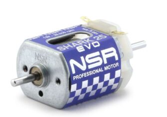 NSR 3043N – Shark Short Can Motor – 25,000 RPM – With Wires And SW Pinion