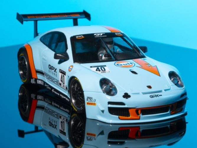 NSR Porsche 997 GT3 No.40 Gulf GPX 2020 Targa Florio Ref: NSR-0423AW.