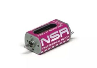 NSR 3023L – King Long Can Motor – 21,400 RPM – with Wires & IL Pinion