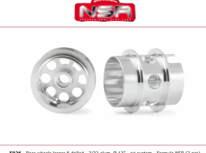 NSR 5026 3/32 Wheels - for Formula 86/89 (2pcs)