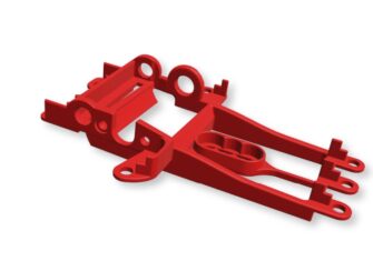 NSR 1335H Motor Mount Sidewinder Extra Hard Red for Hypercar Offset 1.25mm